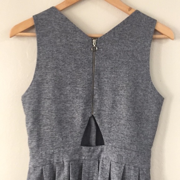 Zara Gray Front Button Down Sleeveless Mini Dress - Picture 8 of 12